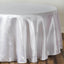 Satin 108" Round Tablecloth White - Smooth and Lustrous Table Cover for Weddings & Events - Linen Luxes