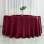 Satin 120" Round Tablecloth Burgundy - Stylish Seamless Table Cover - Linen Luxes