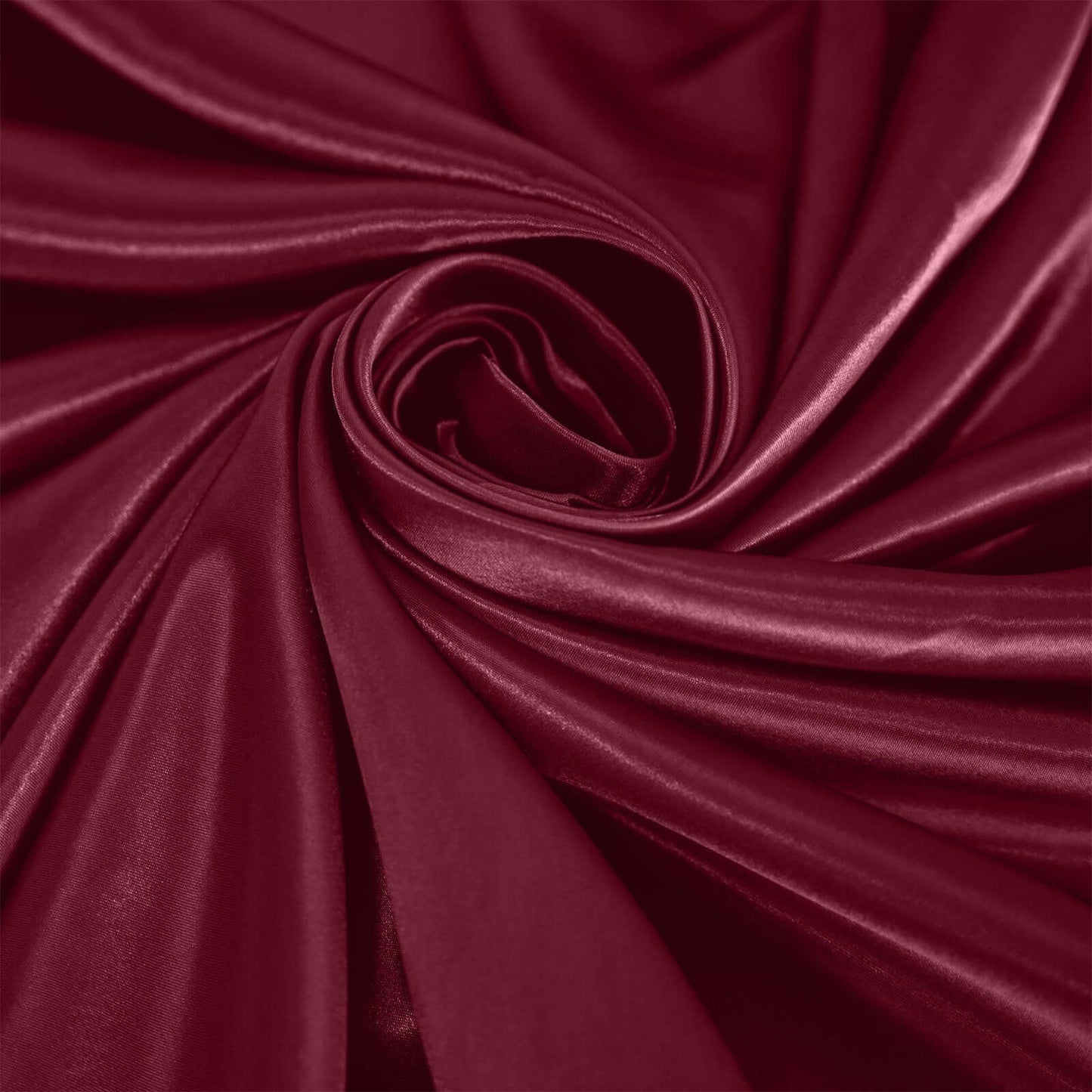 Satin 120" Round Tablecloth Burgundy - Stylish Seamless Table Cover - Linen Luxes