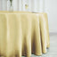 Satin 120" Round Tablecloth Champagne - Stylish Seamless Table Cover - Linen Luxes