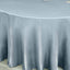 Satin 120" Round Tablecloth Dusty Blue - Stylish Seamless Table Cover - Linen Luxes