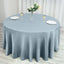 Satin 120" Round Tablecloth Dusty Blue - Stylish Seamless Table Cover - Linen Luxes