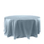 Satin 120" Round Tablecloth Dusty Blue - Stylish Seamless Table Cover - Linen Luxes