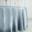 Satin 120" Round Tablecloth Dusty Blue - Stylish Seamless Table Cover - Linen Luxes