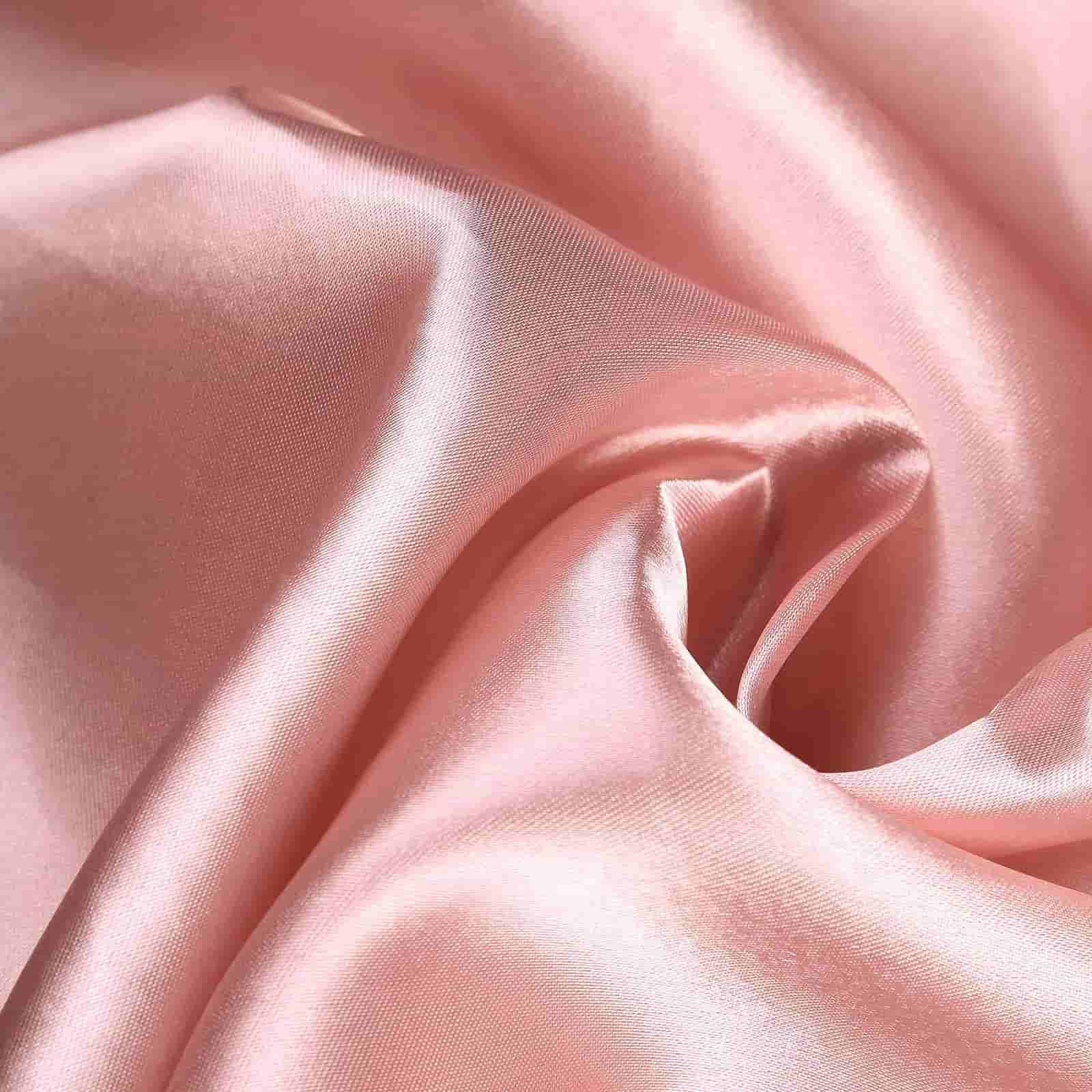 Satin 120" Round Tablecloth Dusty Rose - Stylish Seamless Table Cover - Linen Luxes