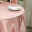 Satin 120" Round Tablecloth Dusty Rose - Stylish Seamless Table Cover - Linen Luxes