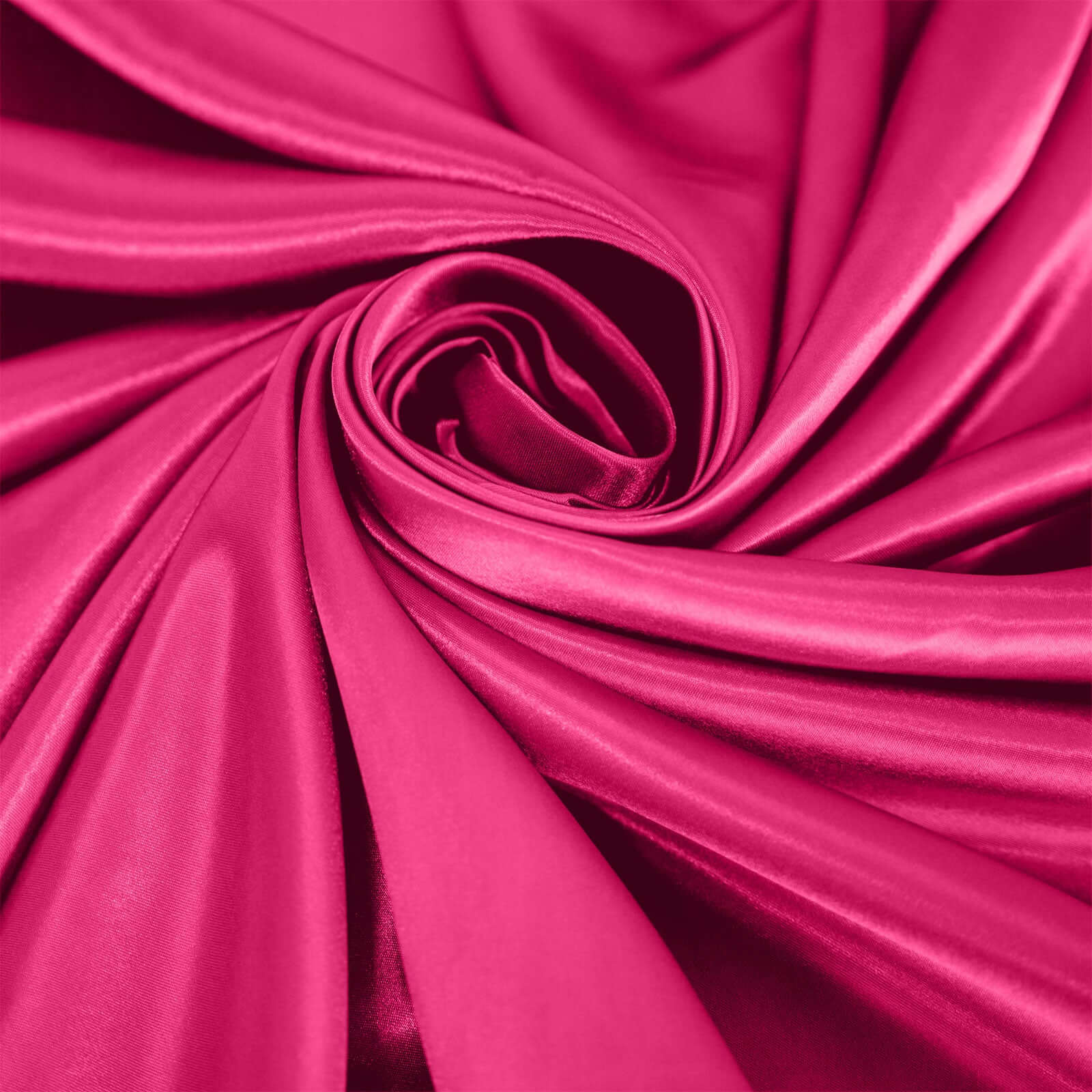Satin 120" Round Tablecloth Fuchsia - Stylish Seamless Table Cover - Linen Luxes