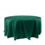 Satin 120" Round Tablecloth Hunter Emerald Green - Stylish Seamless Table Cover - Linen Luxes