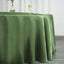 Satin 120" Round Tablecloth Olive Green - Stylish Seamless Table Cover - Linen Luxes