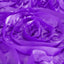 Satin 120" Round Tablecloth Purple - Grandiose 3D Rosette with Seamless Finish Table Cover - Linen Luxes
