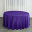 Satin 120" Round Tablecloth Purple - Stylish Seamless Table Cover - Linen Luxes