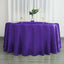 Satin 120" Round Tablecloth Purple - Stylish Seamless Table Cover - Linen Luxes