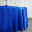 Satin 120" Round Tablecloth Royal Blue - Stylish Seamless Table Cover - Linen Luxes