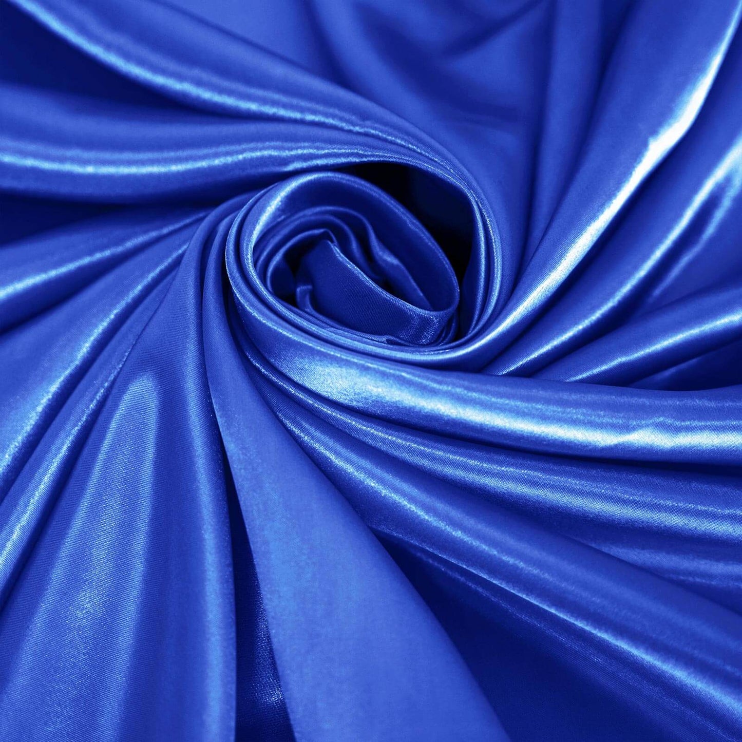 Satin 120" Round Tablecloth Royal Blue - Stylish Seamless Table Cover - Linen Luxes