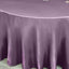 Satin 120" Round Tablecloth Violet Amethyst - Stylish Seamless Table Cover - Linen Luxes