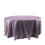 Satin 120" Round Tablecloth Violet Amethyst - Stylish Seamless Table Cover - Linen Luxes