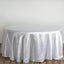 Satin 120" Round Tablecloth White - Stylish Seamless Table Cover for Weddings & Events - Linen Luxes