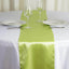 Satin 12"x108" Table Runner Apple Green - Stylish Table Linen - Linen Luxes