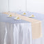Satin 12"x108" Table Runner Beige - Stylish Table Linen - Linen Luxes