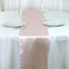Satin 12"x108" Table Runner Blush - Stylish Table Linen - Linen Luxes