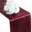 Satin 12"x108" Table Runner Burgundy - Stylish Table Linen - Linen Luxes