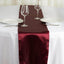 Satin 12"x108" Table Runner Burgundy - Stylish Table Linen - Linen Luxes