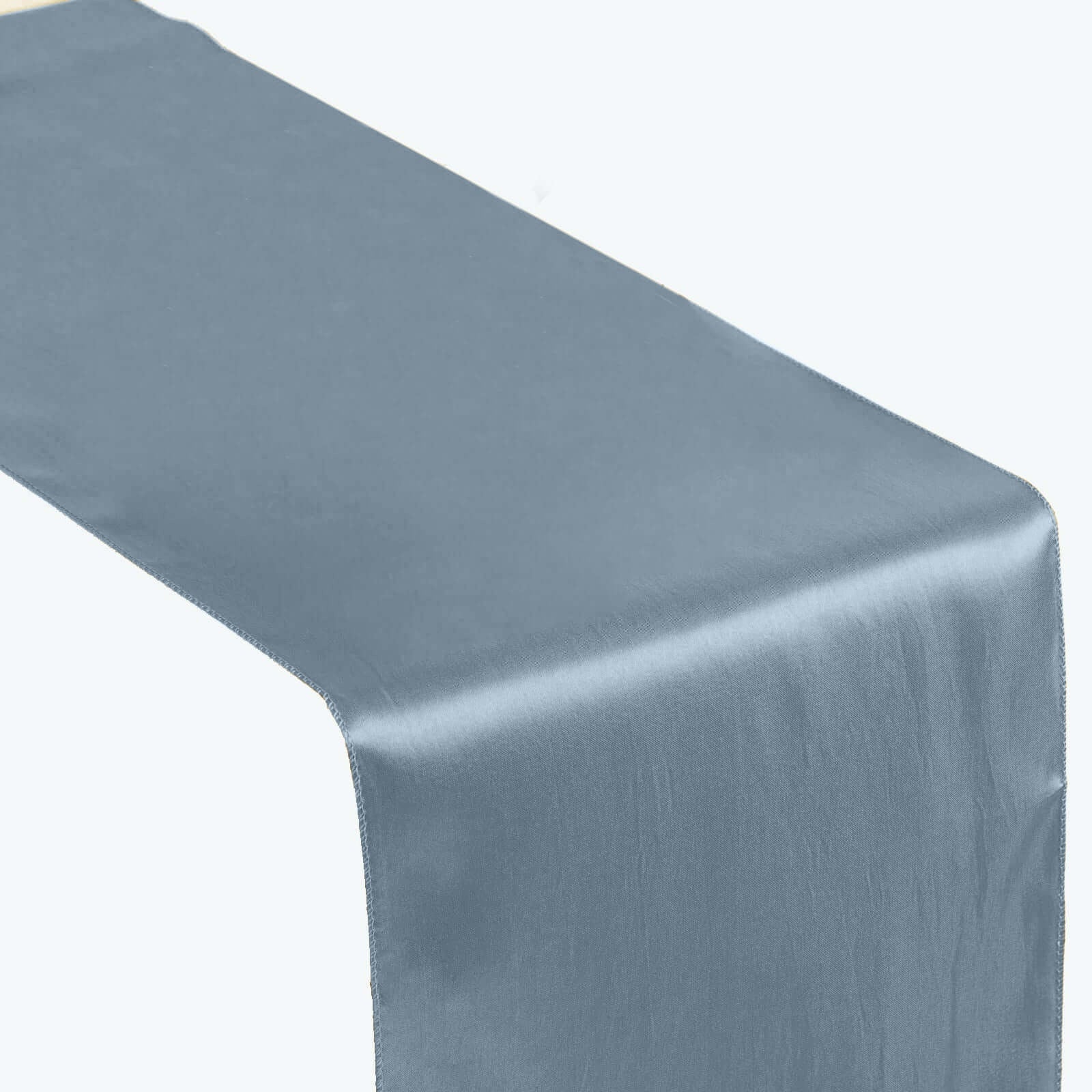 Satin 12"x108" Table Runner Dusty Blue - Stylish Table Linen - Linen Luxes