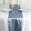 Satin 12"x108" Table Runner Dusty Blue - Stylish Table Linen - Linen Luxes