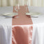 Satin 12"x108" Table Runner Dusty Rose - Stylish Table Linen - Linen Luxes