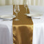 Satin 12"x108" Table Runner Gold - Stylish Table Linen for Weddings & Events - Linen Luxes