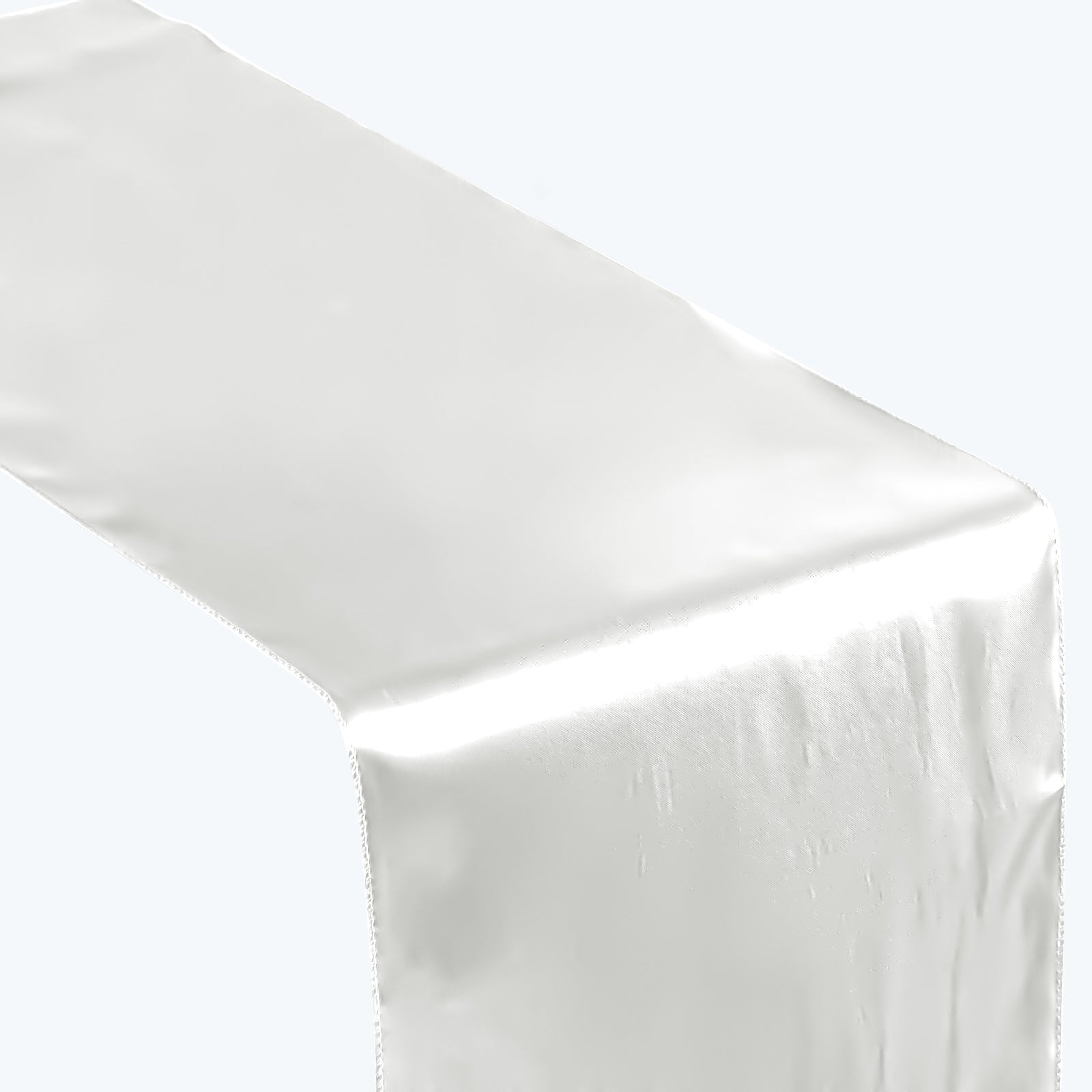 Satin 12"x108" Table Runner Ivory - Stylish Table Linen - Linen Luxes