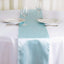 Satin 12"x108" Table Runner Light Blue - Stylish Table Linen - Linen Luxes