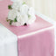 Satin 12"x108" Table Runner Pink - Stylish Table Linen - Linen Luxes