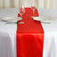 Satin 12"x108" Table Runner Red - Stylish Table Linen - Linen Luxes