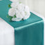 Satin 12"x108" Table Runner Turquoise - Stylish Table Linen - Linen Luxes