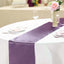 Satin 12"x108" Table Runner Violet Amethyst - Stylish Table Linen - Linen Luxes