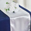 Satin 12"x108" Table Runner White - Stylish Table Linen for Weddings & Events - Linen Luxes