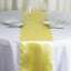 Satin 12"x108" Table Runner Yellow - Stylish Table Linen - Linen Luxes