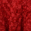 Satin 132" Round Tablecloth Red - Seamless Grandiose 3D Rosette Table Cover - Linen Luxes