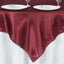 Satin 60"x60" Table Overlay Square Tablecloth Burgundy - Smooth Silky Touch Table Cover - Linen Luxes