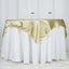 Satin 60"x60" Table Overlay Square Tablecloth Champagne - Smooth Silky Touch Table Cover - Linen Luxes