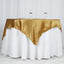 Satin 60"x60" Table Overlay Square Tablecloth Gold - Smooth Silky Touch Table Cover for Sophisticated Events - Linen Luxes