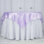 Satin 60"x60" Table Overlay Square Tablecloth Lavender Lilac - Smooth Silky Touch Table Cover - Linen Luxes