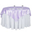 Satin 60"x60" Table Overlay Square Tablecloth Lavender Lilac - Smooth Silky Touch Table Cover - Linen Luxes