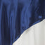 Satin 60"x60" Table Overlay Square Tablecloth Navy Blue - Smooth Silky Touch Table Cover - Linen Luxes