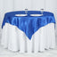 Satin 60"x60" Table Overlay Square Tablecloth Royal Blue - Smooth Silky Touch Table Cover - Linen Luxes