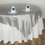 Satin 60"x60" Table Overlay Square Tablecloth Silver - Smooth Silky Touch Table Cover - Linen Luxes