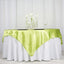 Satin 72"x72" Table Overlay Square Tablecloth Apple Green - Smooth Finish Table Cover - Linen Luxes