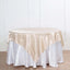 Satin 72"x72" Table Overlay Square Tablecloth Beige - Smooth Finish Table Cover - Linen Luxes