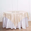 Satin 72"x72" Table Overlay Square Tablecloth Beige - Smooth Finish Table Cover - Linen Luxes